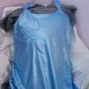 Knee length blue night gown